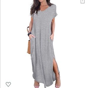 Grey maxi dress